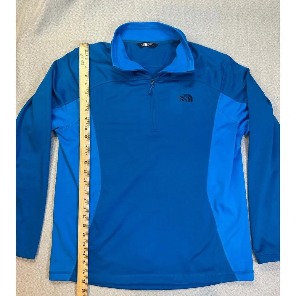 The North Face Mens Blue Quarter Zip Pullover Active Top NF00CP4A Size L